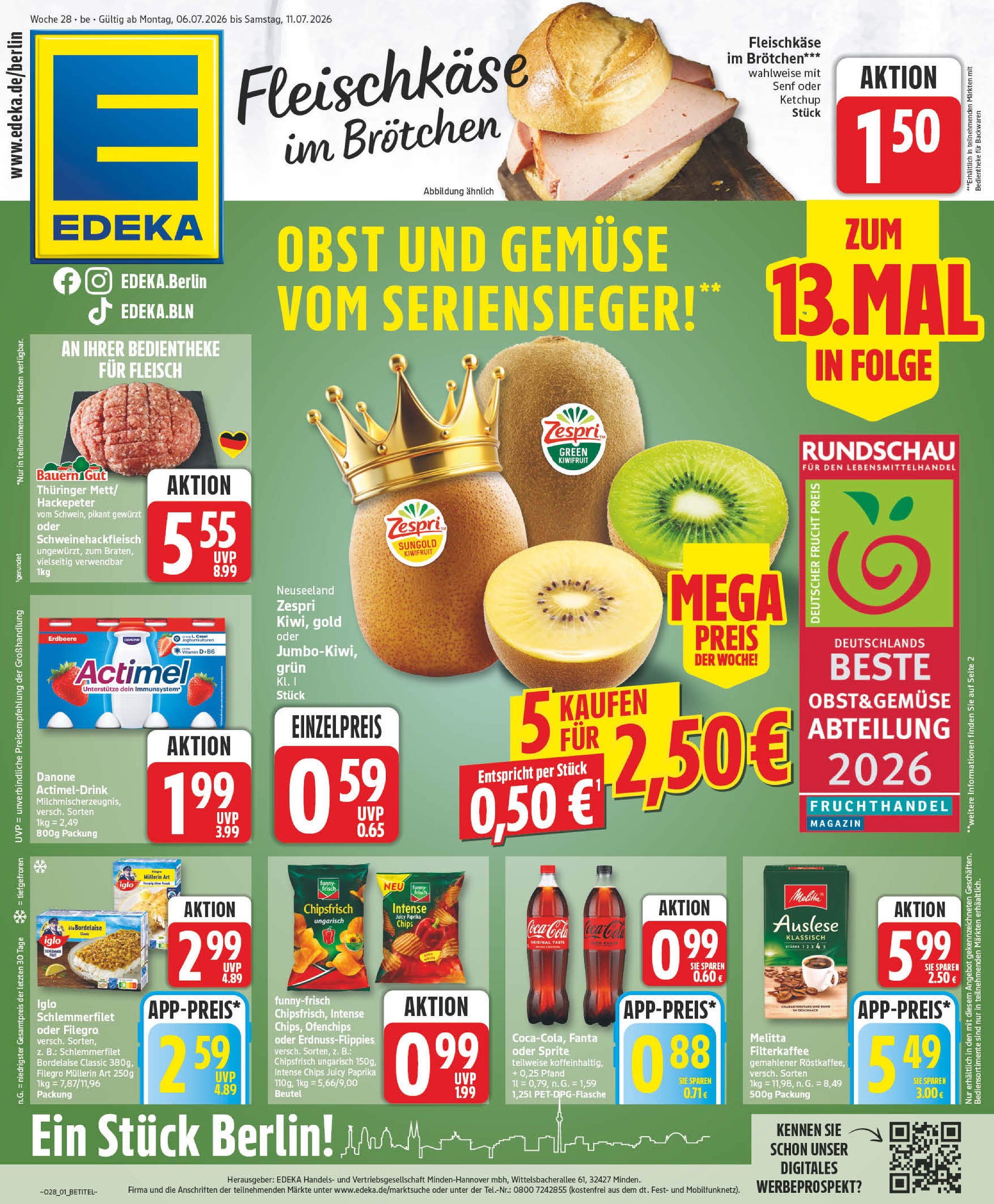 Aktueller EDEKA Prospekt "Aktuelle Angebote" mit 27 Seiten
